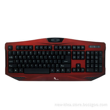 Standard Black Wired Keyboard with 104 Keys